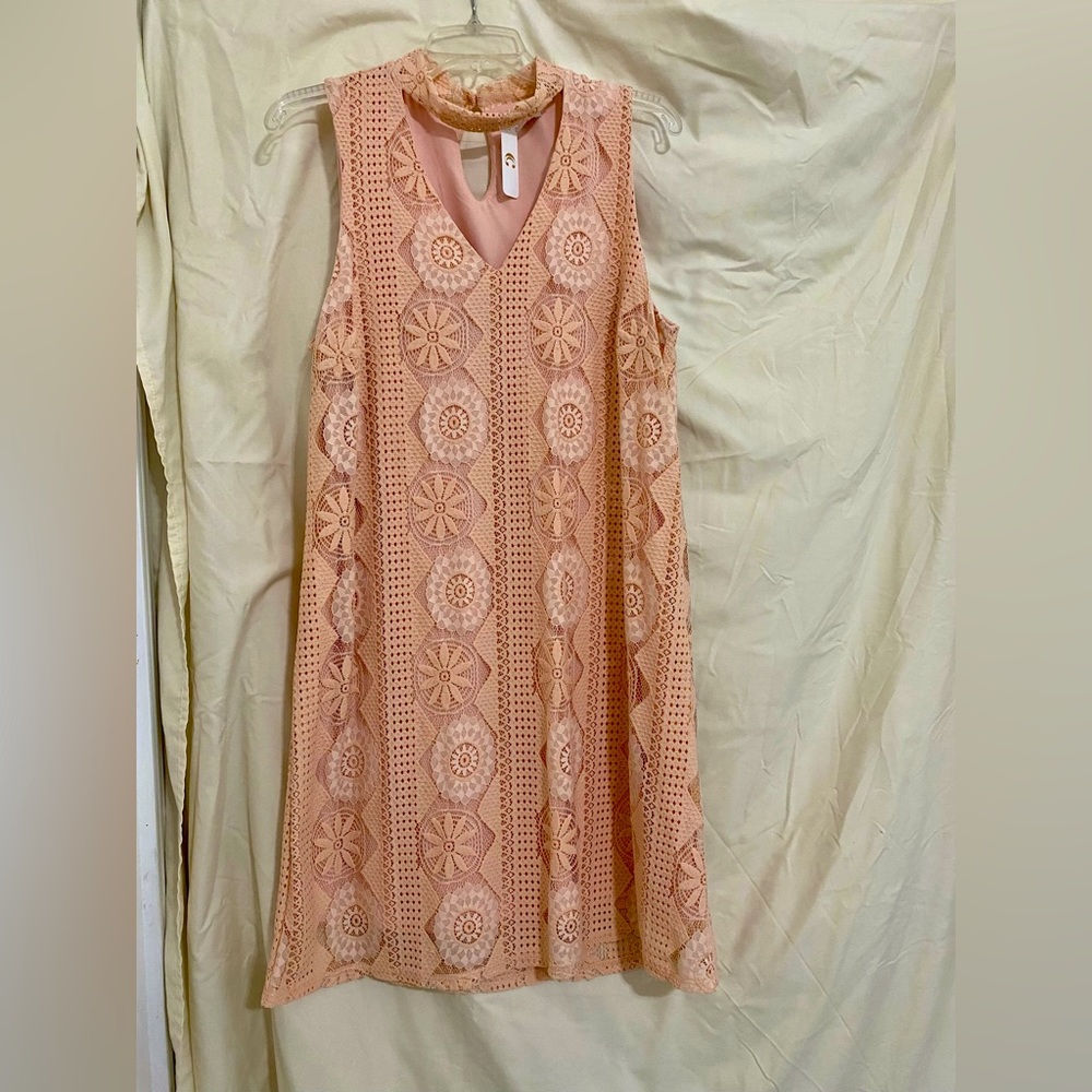 Charming Charlie Coral Pink Vintage Dress